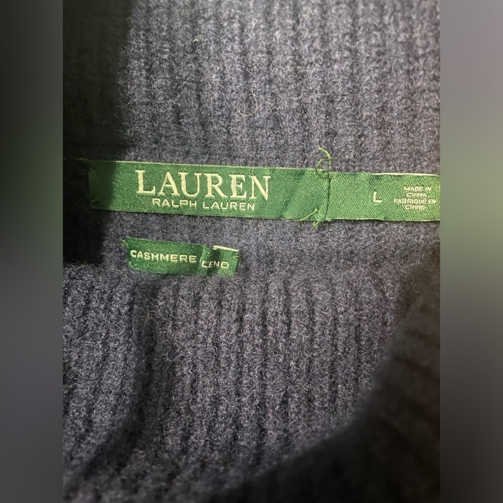 Lauren Ralph Lauren sweater for women color:blue size:L - Picture 3 of 7